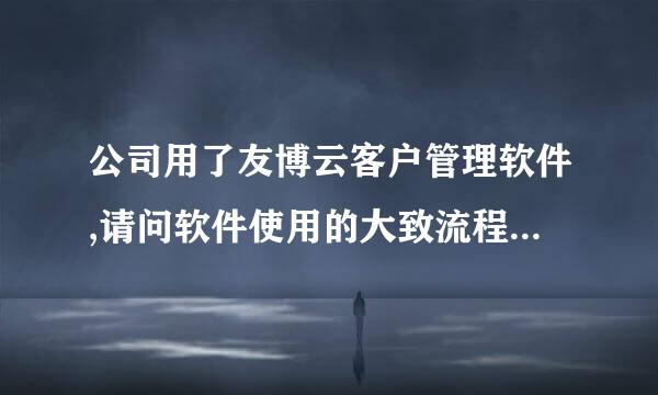 公司用了友博云客户管理软件,请问软件使用的大致流程是什么?