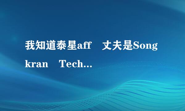 我知道泰星aff 丈夫是Songkran Techanarong，但他是干什么的？婚礼感觉很盛大哦~~