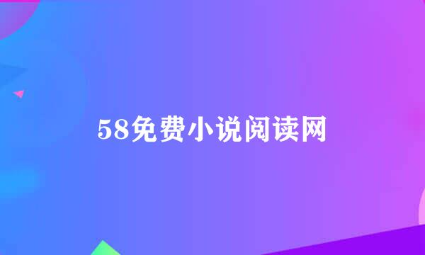 58免费小说阅读网