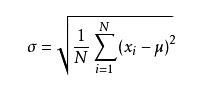标准差的公式