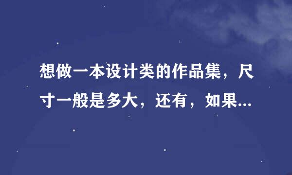 想做一本设计类的作品集，尺寸一般是多大，还有，如果有这类网站也可以介绍下