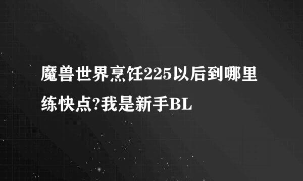 魔兽世界烹饪225以后到哪里练快点?我是新手BL