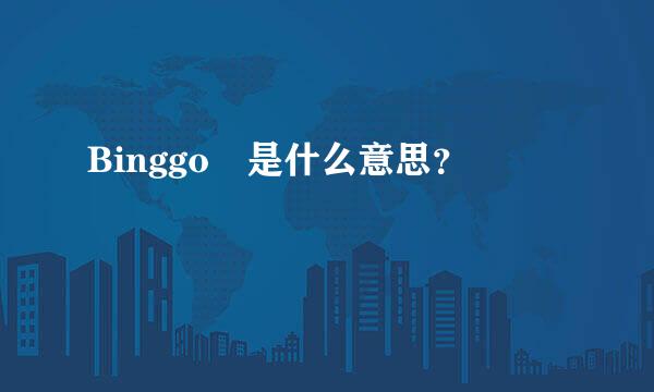 Binggo 是什么意思？