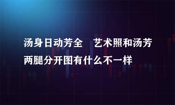 汤身日动芳全婐艺术照和汤芳两腿分开图有什么不一样