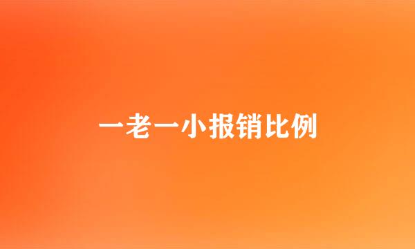 一老一小报销比例