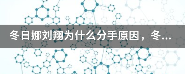 冬日娜刘翔为什么分手原因，冬日娜老公家庭背景照片及？