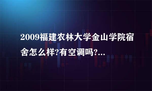 2009福建农林大学金山学院宿舍怎么样?有空调吗?讲越具体越好