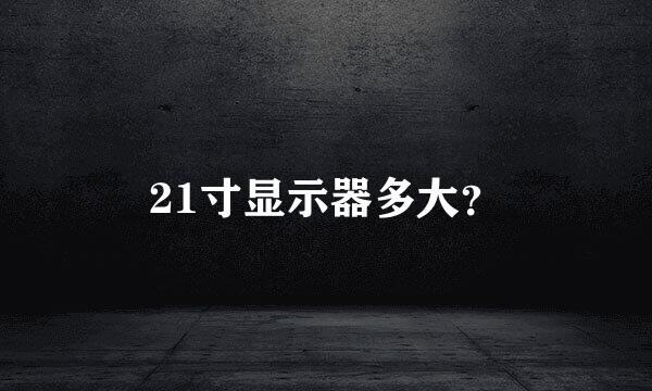 21寸显示器多大？