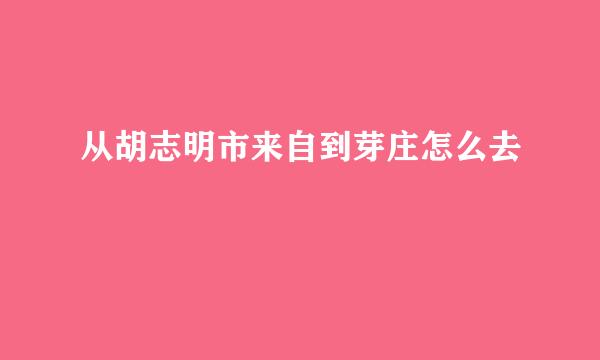 从胡志明市来自到芽庄怎么去