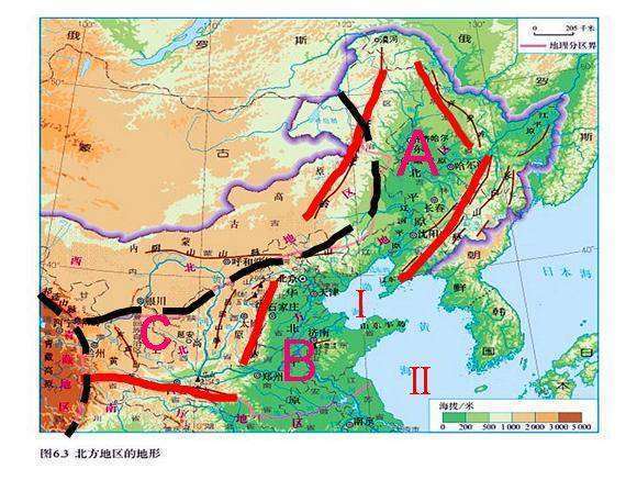 北方地区地图