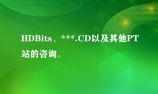 HDBits、***.CD以及其他PT站的咨询。