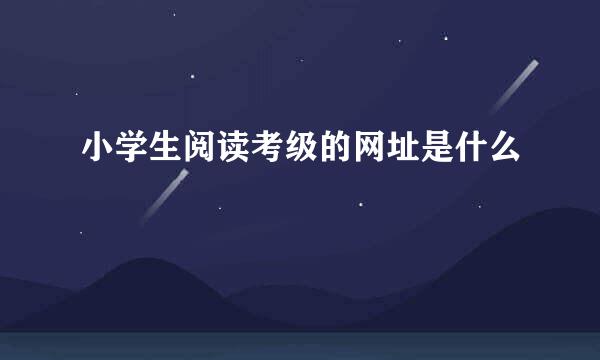 小学生阅读考级的网址是什么