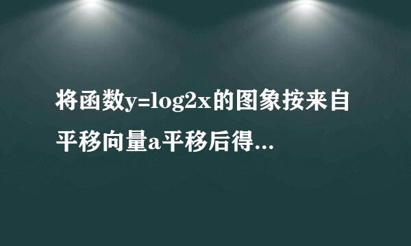 将函数y=log2x的图象按来自平移向量a平移后得到函数y=log2x-12的图象，则该平移向量a=______．