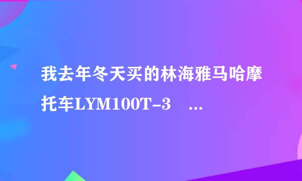 我去年冬天买的林海雅马哈摩托车LYM100T-3 价格是7600贵不