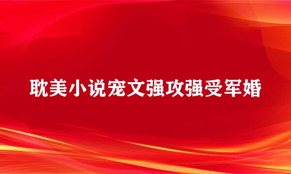 耽美小说宠文强攻强受军婚