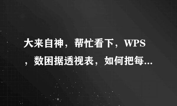 大来自神，帮忙看下，WPS，数困据透视表，如何把每个人汇总去掉！