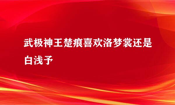 武极神王楚痕喜欢洛梦裳还是白浅予