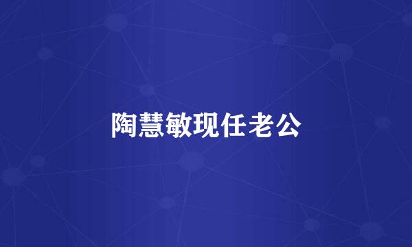 陶慧敏现任老公