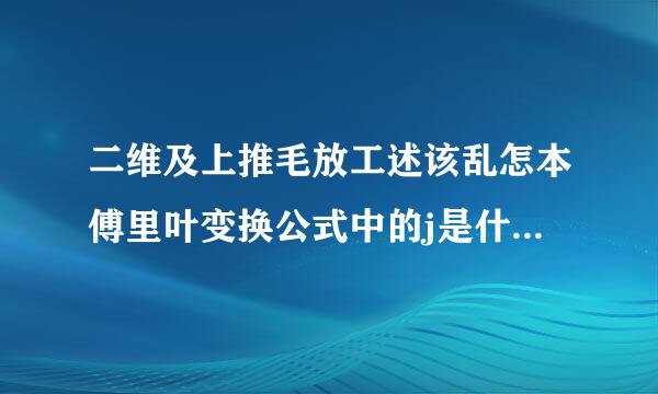 二维及上推毛放工述该乱怎本傅里叶变换公式中的j是什华台妈量场一济石么意思