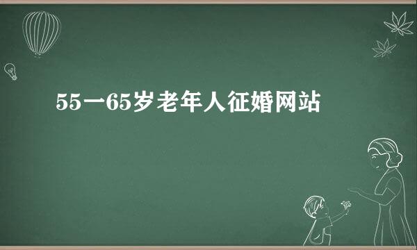 55一65岁老年人征婚网站