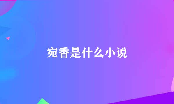 宛香是什么小说