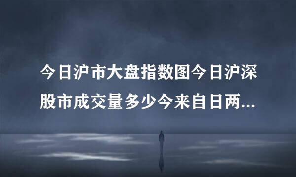 今日沪市大盘指数图今日沪深股市成交量多少今来自日两市成交量多少