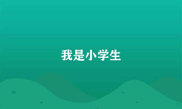 我是小学生