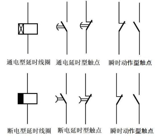 时间继电器的符号