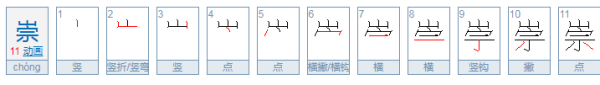 分辨祟和崇