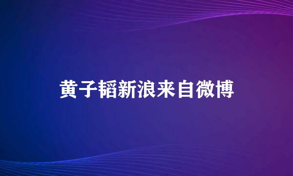 黄子韬新浪来自微博