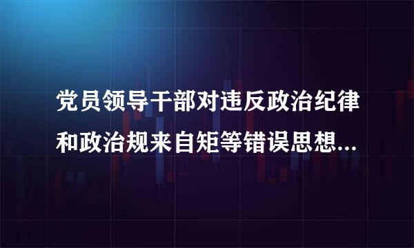 党员领导干部对违反政治纪律和政治规来自矩等错误思想和行为放任不管，搞无原则一团和气，造成不良影360问答响的，给予...