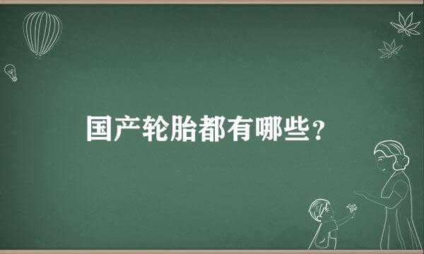 国产轮胎都有哪些？