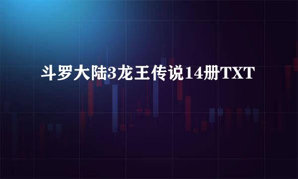 斗罗大陆3龙王传说14册TXT