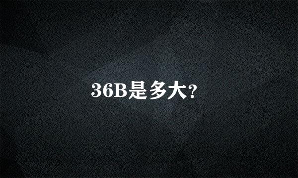 36B是多大？