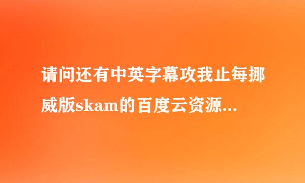 请问还有中英字幕攻我止每挪威版skam的百度云资源吗，跪求