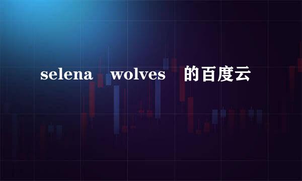 selena wolves 的百度云