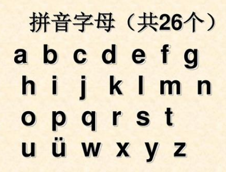 26个拼音字母都是什么？