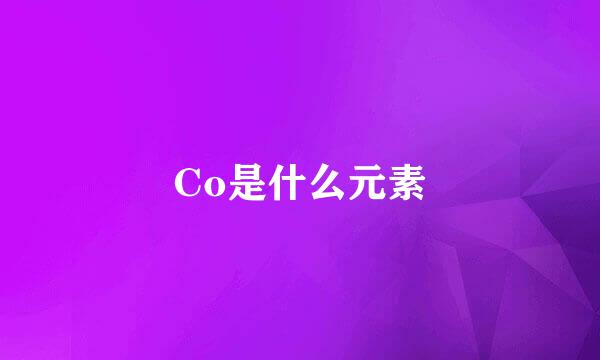 Co是什么元素