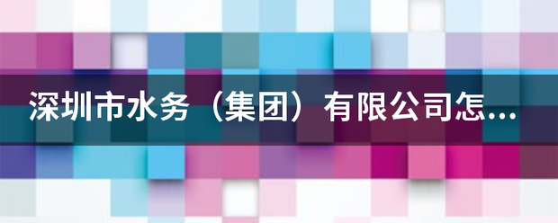 深圳夫任章染仍非见鲁品数游市水务（集团）有限公司怎么样？