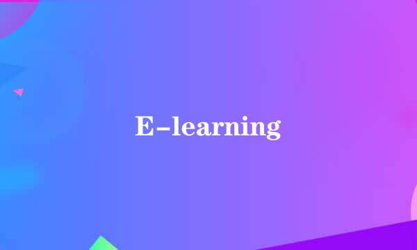 E-learning