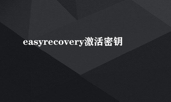 easyrecovery激活密钥