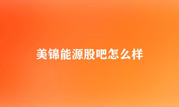 美锦能源股吧怎么样