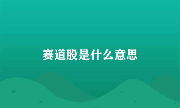 赛道股是什么意思