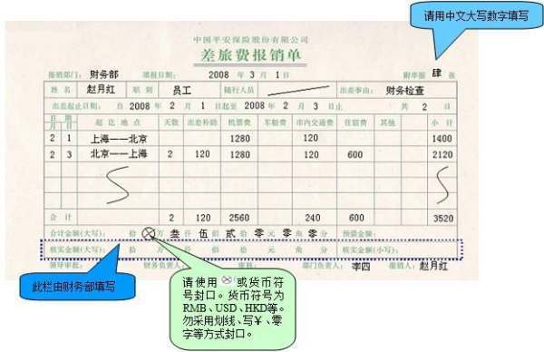 报销单怎么填写 费用报销单如何填写