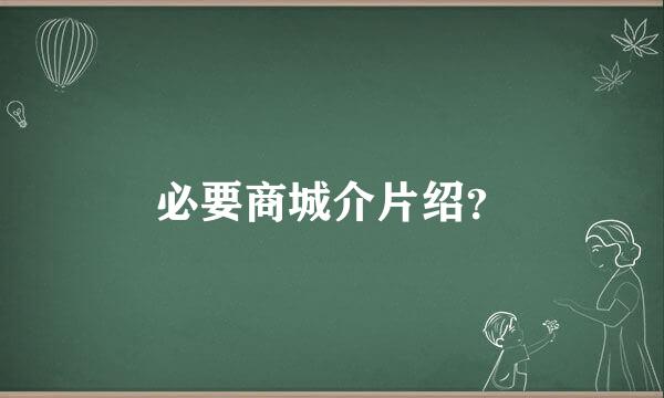 必要商城介片绍？