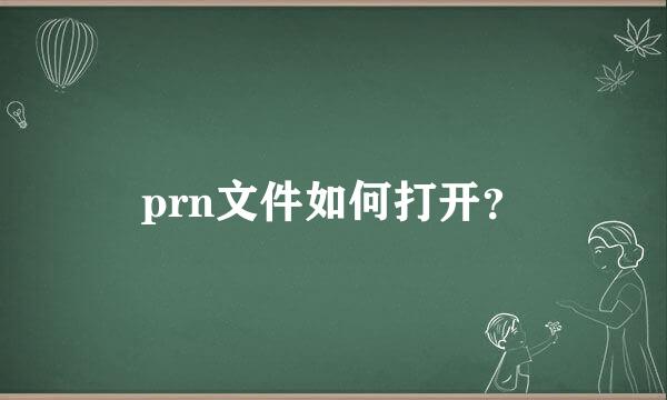 prn文件如何打开？