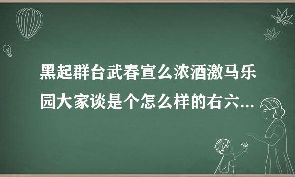 黑起群台武春宣么浓酒激马乐园大家谈是个怎么样的右六因角应松况额达网站