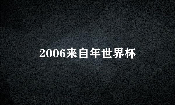 2006来自年世界杯