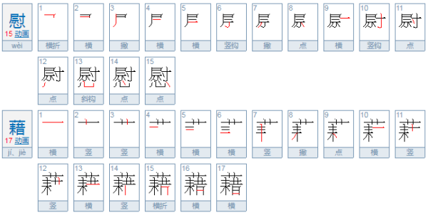 慰籍和慰藉的读音是什么？