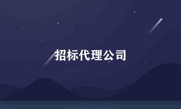 招标代理公司